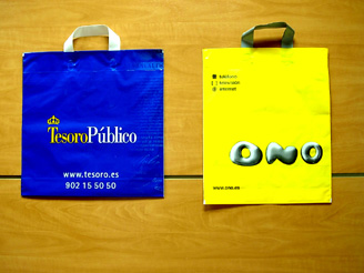 Bolsas personalizadas publicitarias de plástico oxodegradable o biodegradable