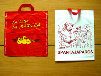Bolsas personalizadas publicitarias de plástico oxodegradable o biodegradable