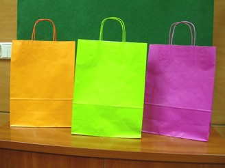 Bolsas de Papel de colores atractivos Bolsas de Papel de colores atractivos